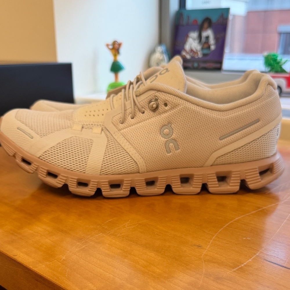 On Cloud (OC) Sneakers - Women’s Light Beige Athletic Shoes
